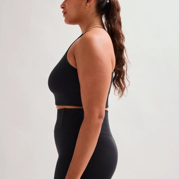 Girlfriend Collective Cleo Halter Bra (Black) - Picture 3 of 6